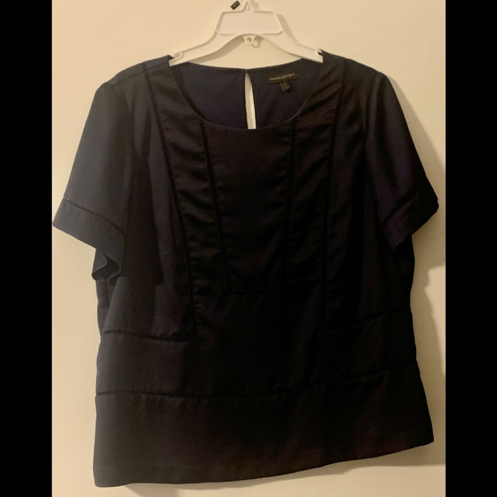 Satin Banana Republic blouse